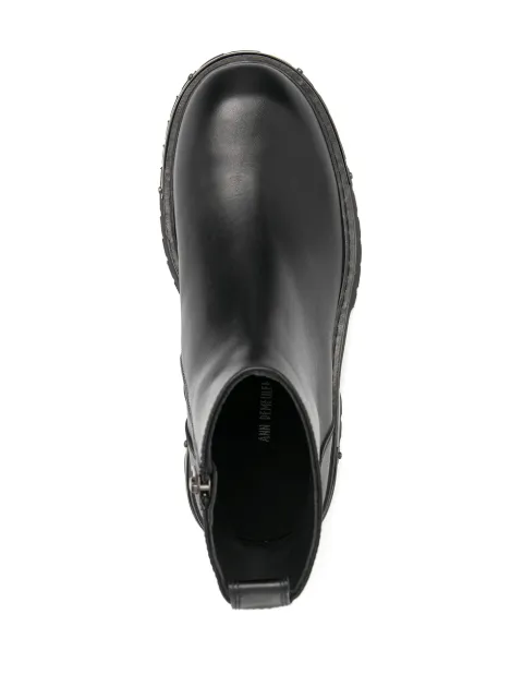 ANN DEMEULEMEESTER TUCSON NERO LEATHER BOOTS