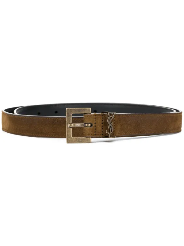 Saint laurent monogram plaque belt clearance