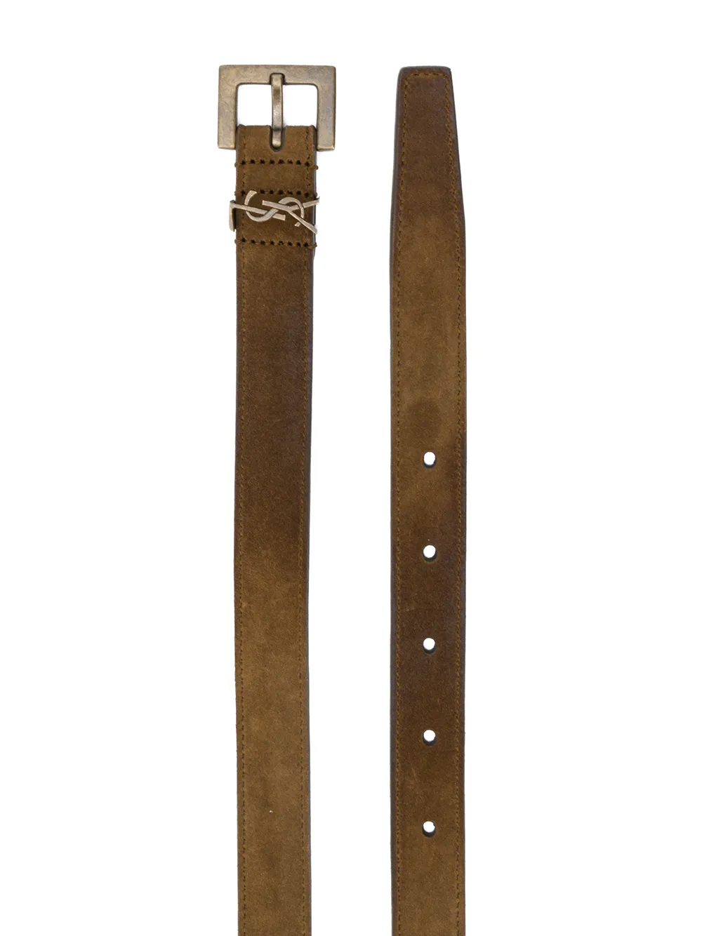 Saint Laurent Riem met monogram - Bruin