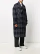 HENRIK VIBSKOV long check double-breasted coat