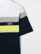 BOSS Kidswear colour-blocked cotton T-shirt