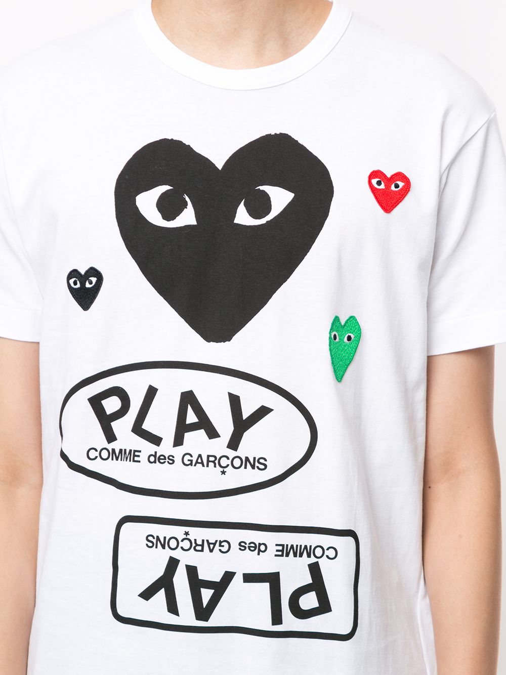 фото Comme des garçons play футболка с логотипом