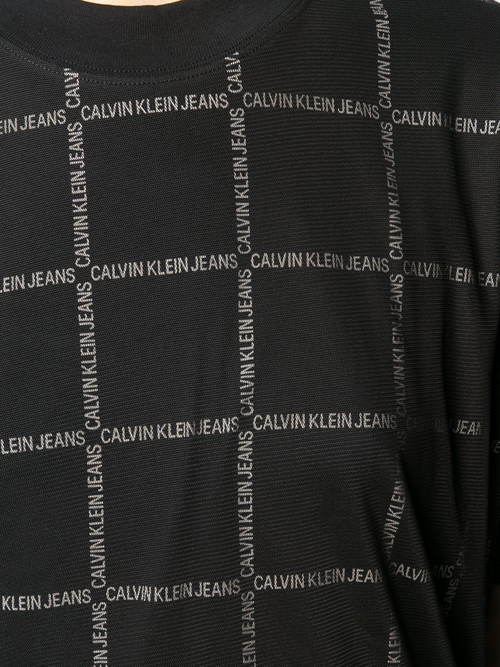 фото Calvin klein jeans многослойное платье-футболка с логотипом