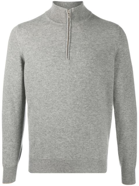 Brunello Cucinelli zip-up roll neck jumper Men