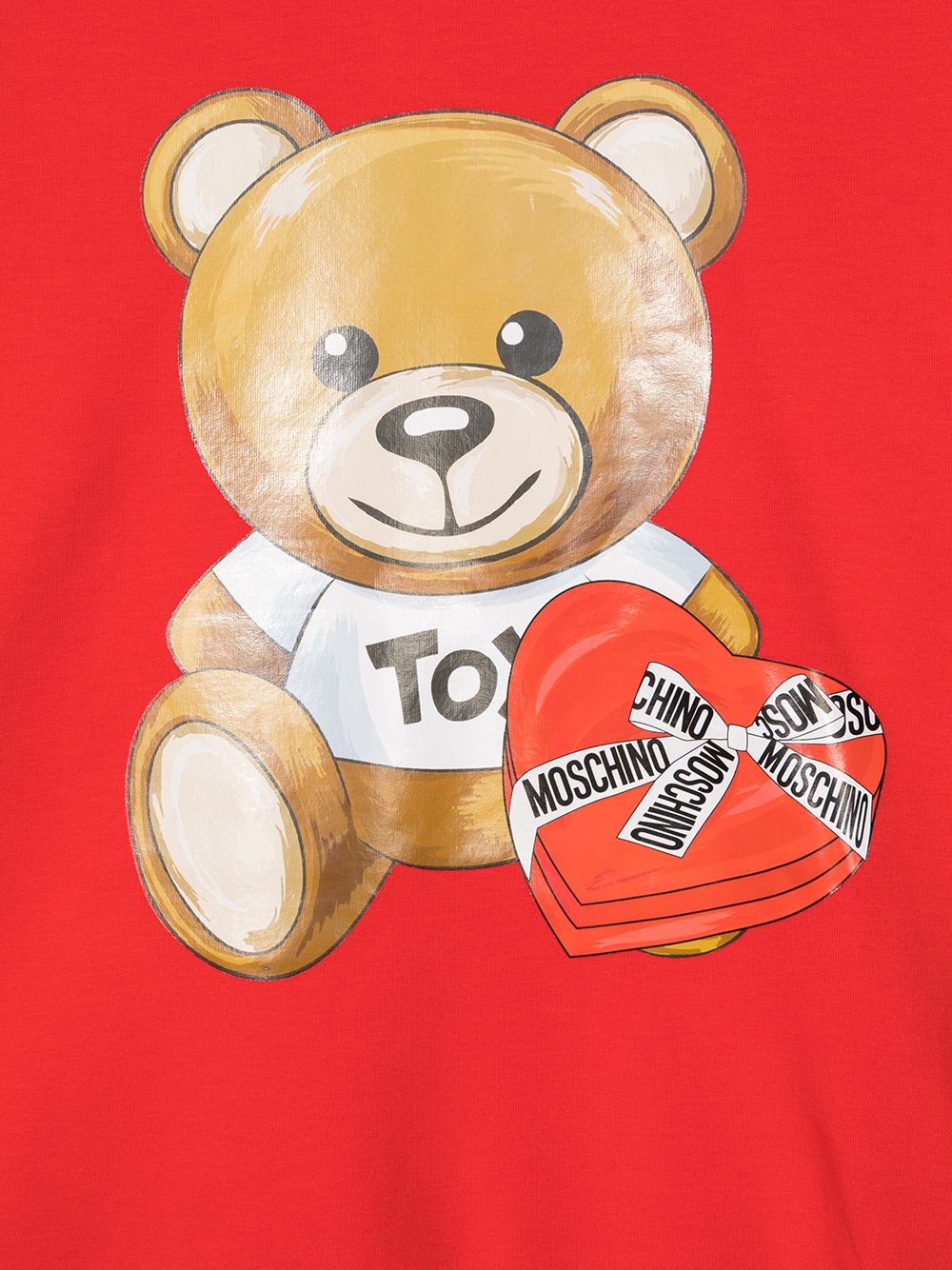 фото Moschino kids толстовка с принтом teddy bear