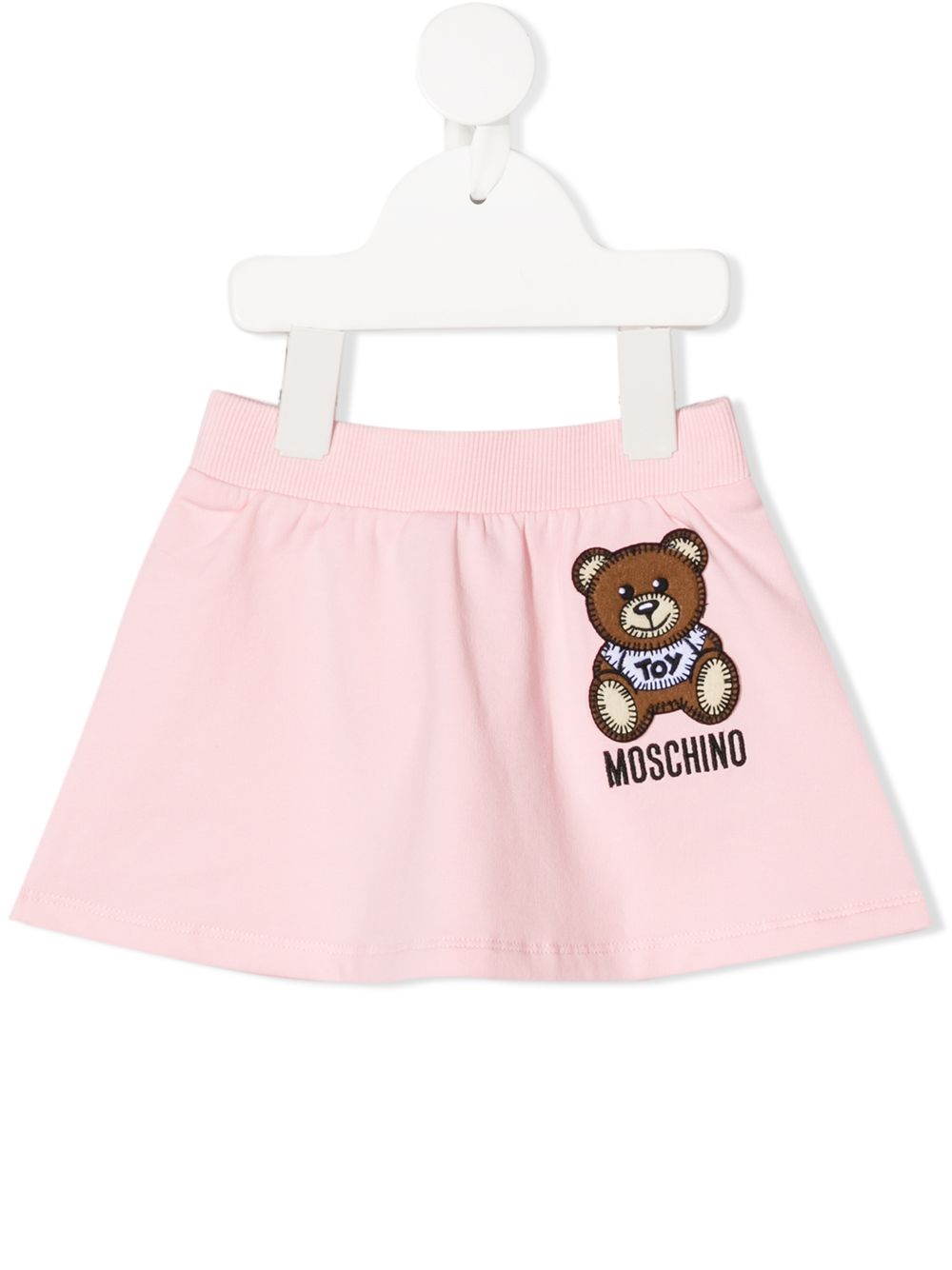 фото Moschino kids расклешенная юбка с логотипом