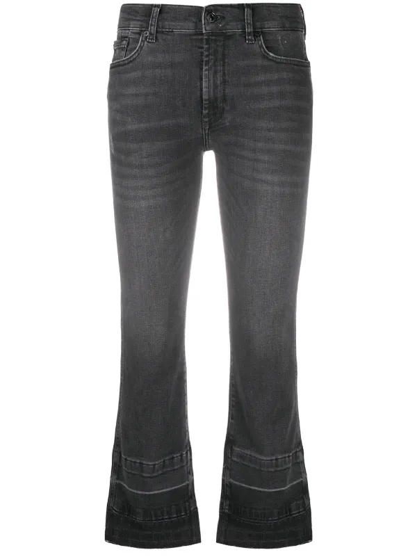 7 for all mankind cropped bootcut jeans