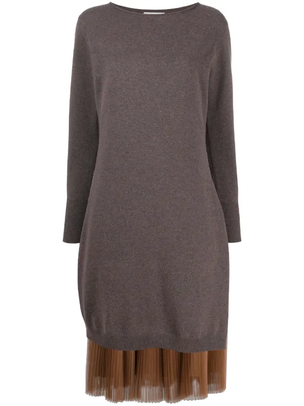 fine knit midi dress