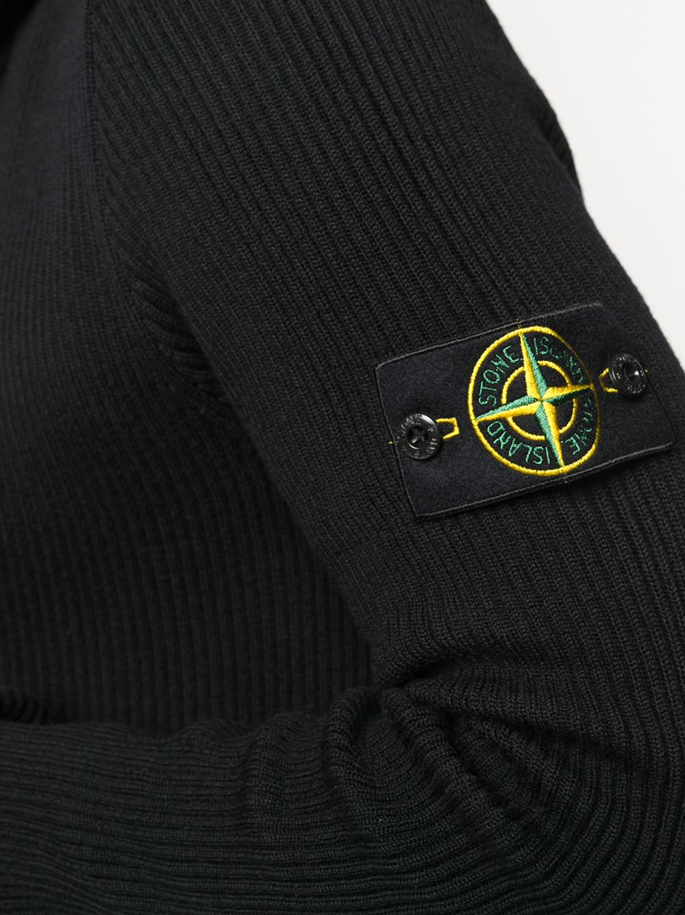 фото Stone island кардиган в рубчик на молнии