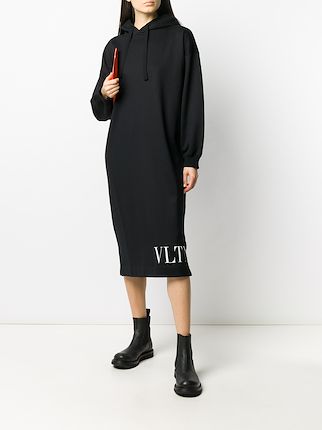 VLTN 印花连帽连衣裙展示图