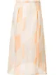 Image 1 of Jil Sander geometric A-line silk skirt