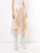 Jil Sander geometric A-line silk skirt