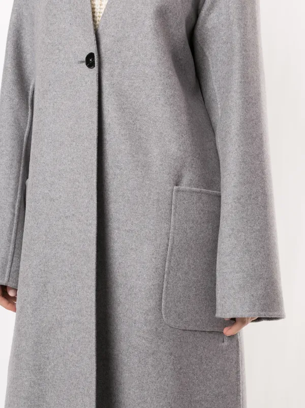 grey cashmere coat