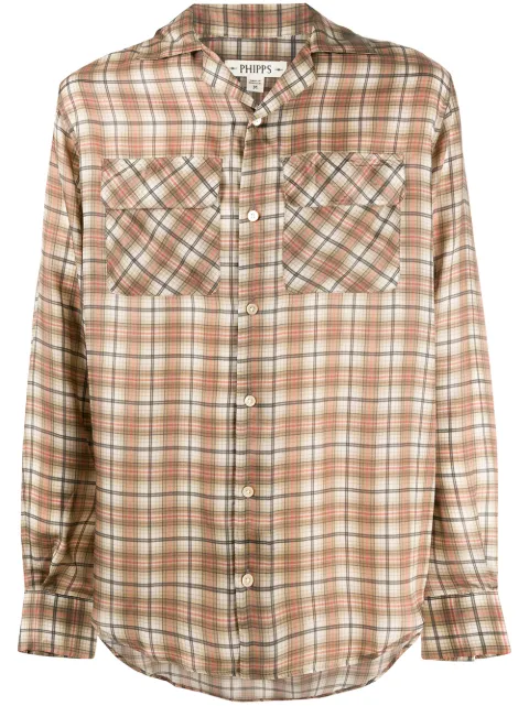 Phipps check long-sleeve shirt