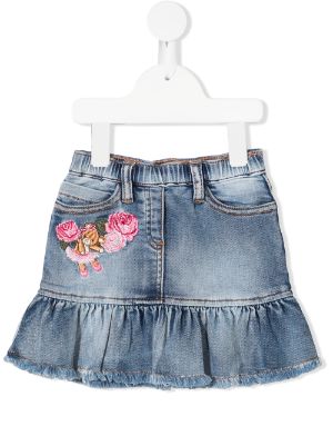 denim baby skirt