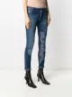 Ermanno Scervino lace-appliqué skinny jeans