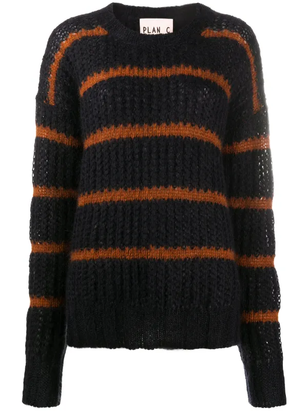 chunky striped jumper
