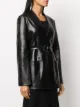 Jil Sander belted leather jacket