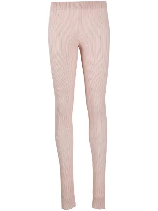 Jil Sander ribbed-knit Split Leggings 