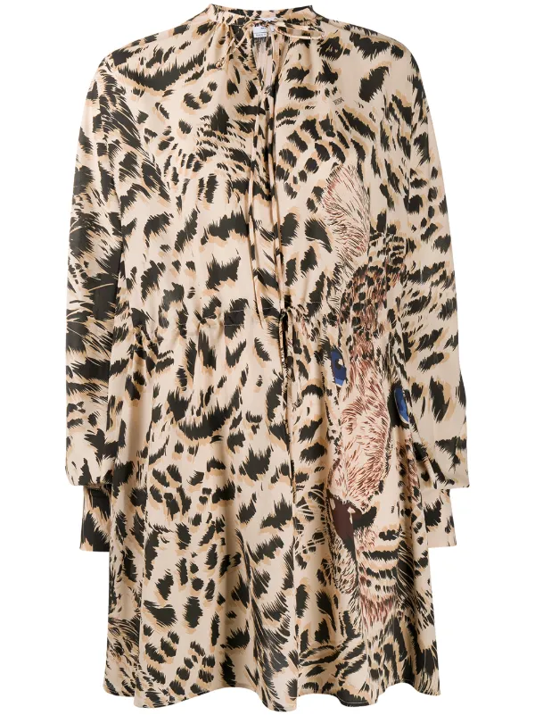 tiger print mini dress