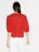 Shrimps spread collar blouse