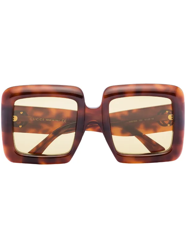 brown gucci glasses