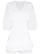 Image 1 of LoveShackFancy Consuela V-neck mini dress