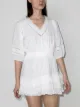Image 2 of LoveShackFancy Consuela V-neck mini dress