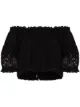 Image 1 of Melissa Odabash off-shoulder embroidered cropped blouse