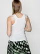 Christopher Kane feather-trim tank top