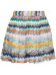Image 1 of Missoni Mare zigzag-print high-rise shorts