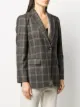 Brunello Cucinelli checked single-breasted blazer