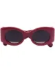 Image 1 of Gucci Eyewear Matelassé oval-frame sunglasses