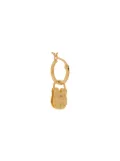 True Rocks single padlock hoop earring - Gold