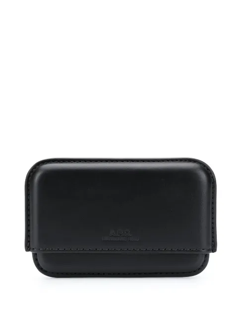 A.P.C. Porta-cartões com logo gravado