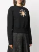 Christopher Kane crystal cut out sweatshirt
