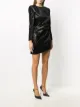 Saint Laurent silk snakeskin-effect mini dress
