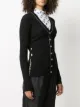 Off-White cárdigan tejido con cuello en V