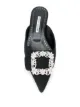 Manolo Blahnik Maysale crystal buckle slippers