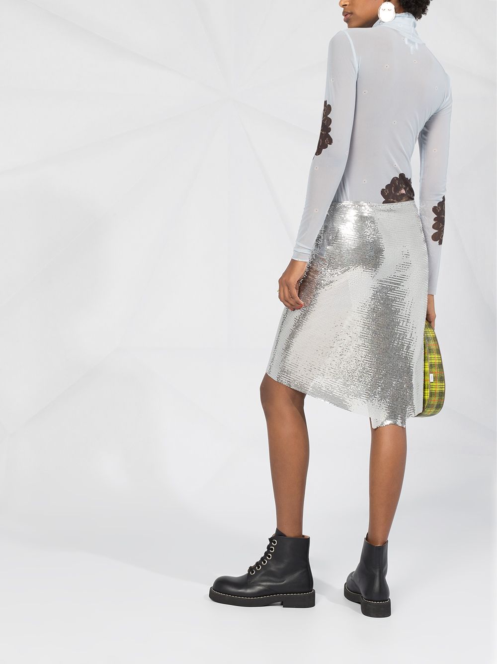 Rabanne draped chainmail skirt Women