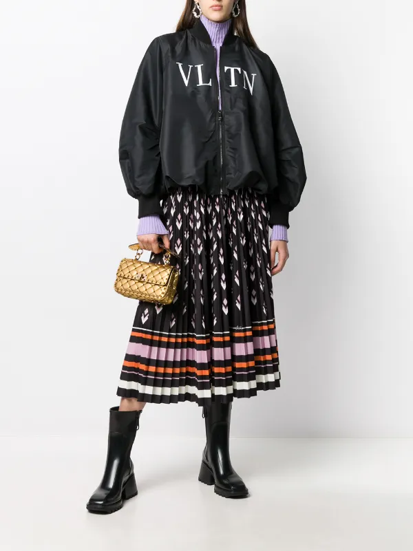 valentino garavani rockstud spike leather shoulder bag