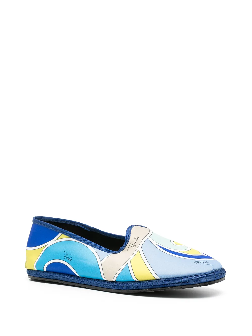 Image 2 of Emilio Pucci Quirimbas-print Friulane loafers