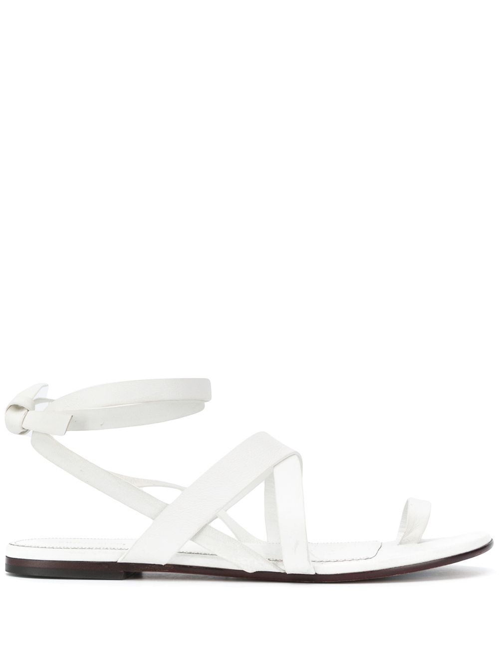 

PUCCI crossover strap sandals - White