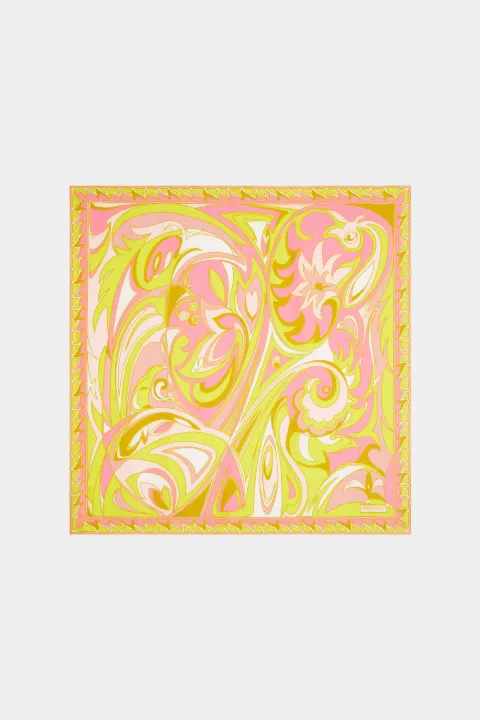 Tropico Print Silk Carré 
