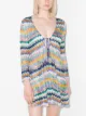 Image 2 of Missoni Mare zigzag pattern knit dress