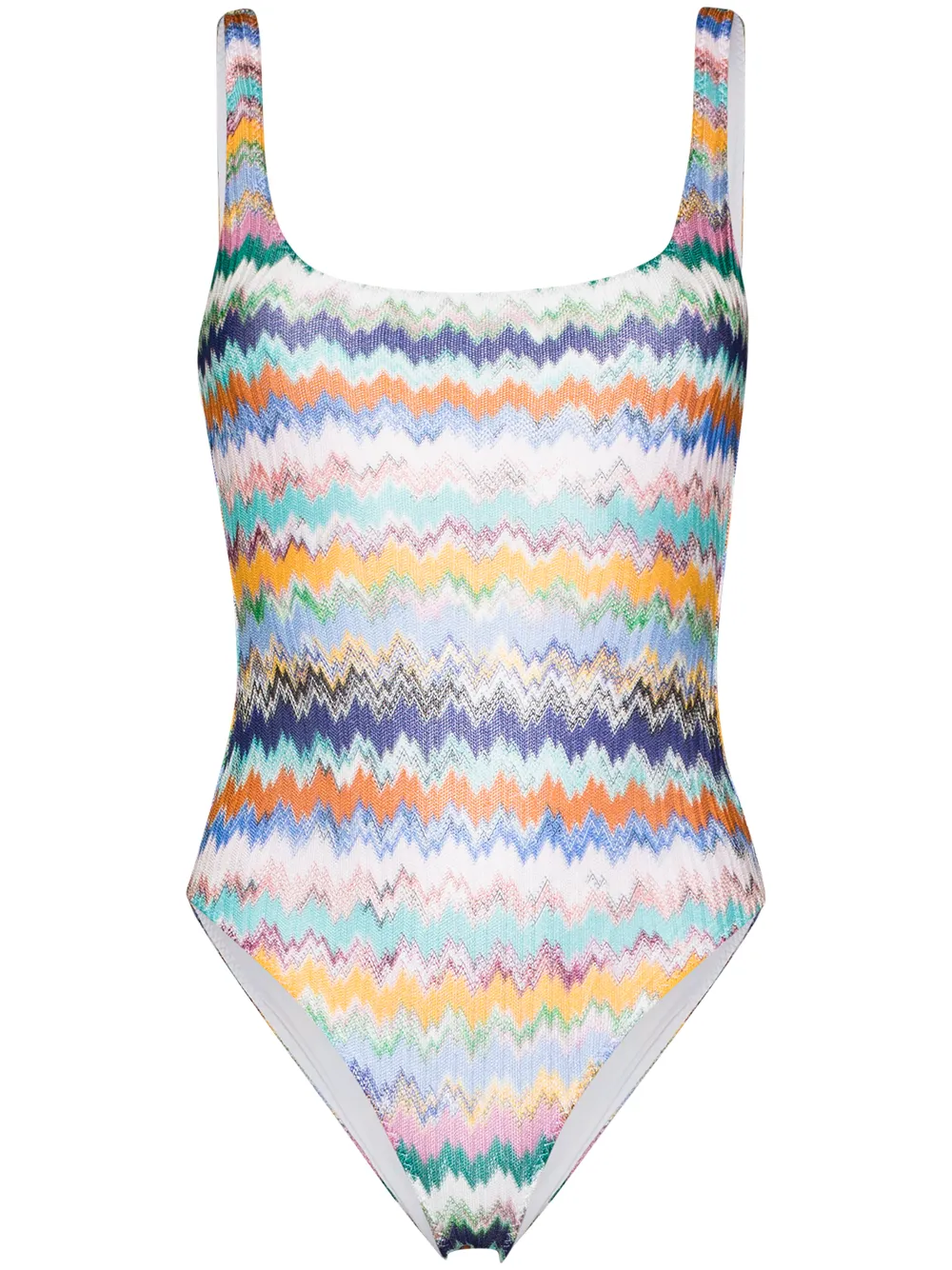 фото Missoni mare слитный купальник с узором зигзаг