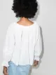 LoveShackFancy Odina embroidered cotton blouse