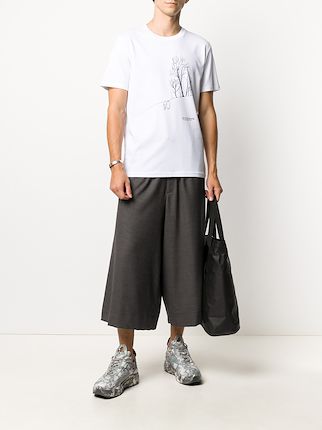 wide-leg cropped trousers展示图