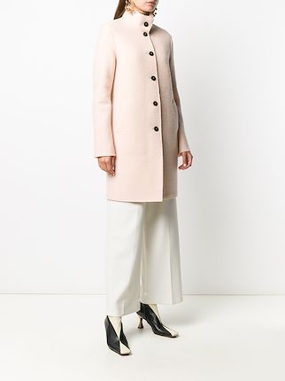 single-breasted mid-length coat展示图