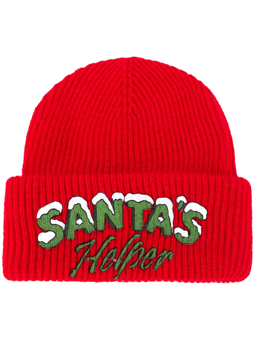 Philosophy Di Lorenzo Serafini slogan print beanie hat | Red | Image 1
